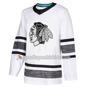 Chicago Blackhawks Blank 2019 All-Star Adidas Wit Authentic Shirt - Mannen